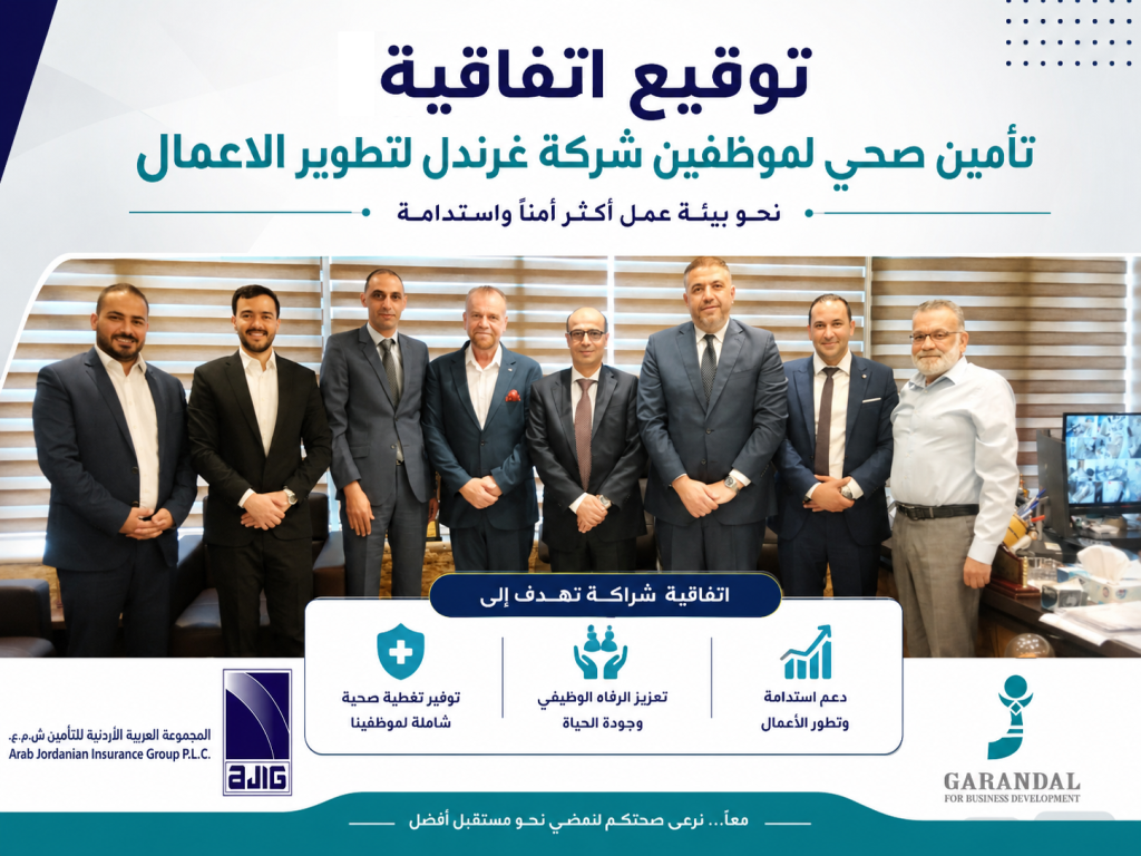 Signing of a Health Insurance Agreement for Garandal for Business Development Employees